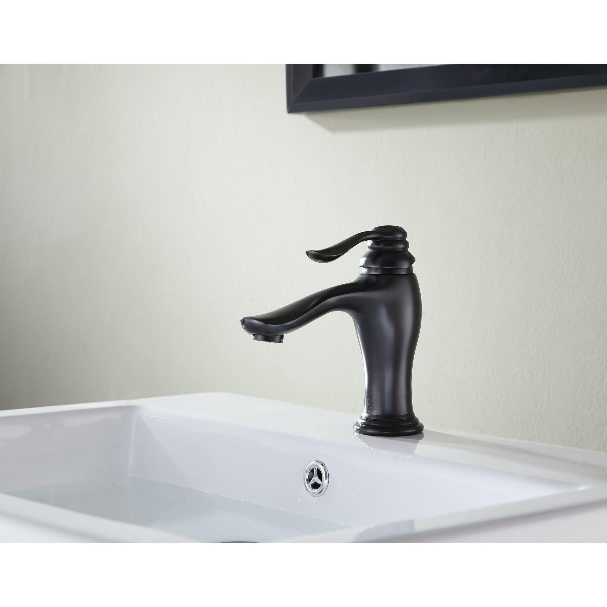 ANZZI, ANZZI Anfore Series 3" Single Hole Oil Rubbed Bronze Bathroom Sink Faucet