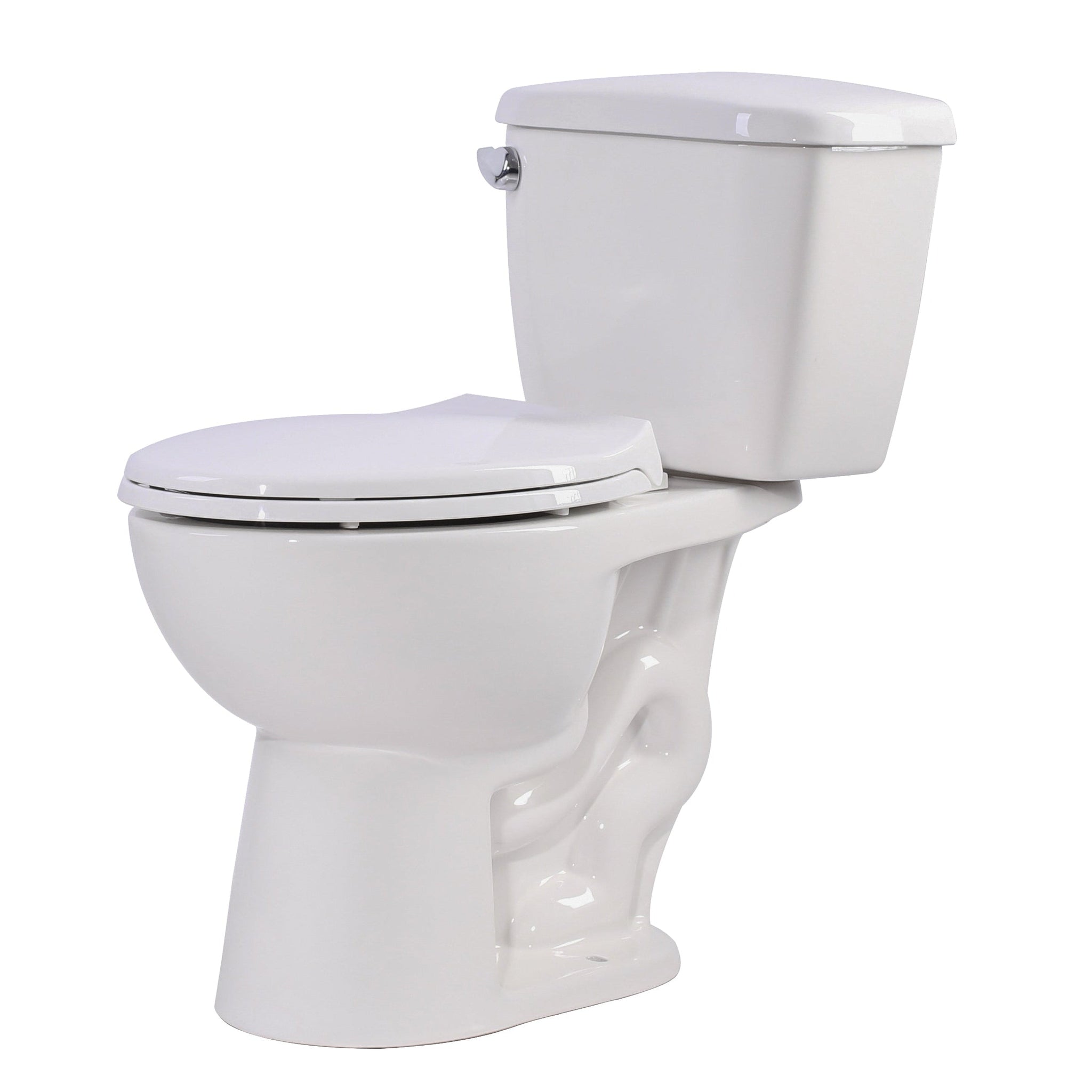 ANZZI, ANZZI Author Series 2-Piece White Elongated Bathroom Toilet With Dual Flush System