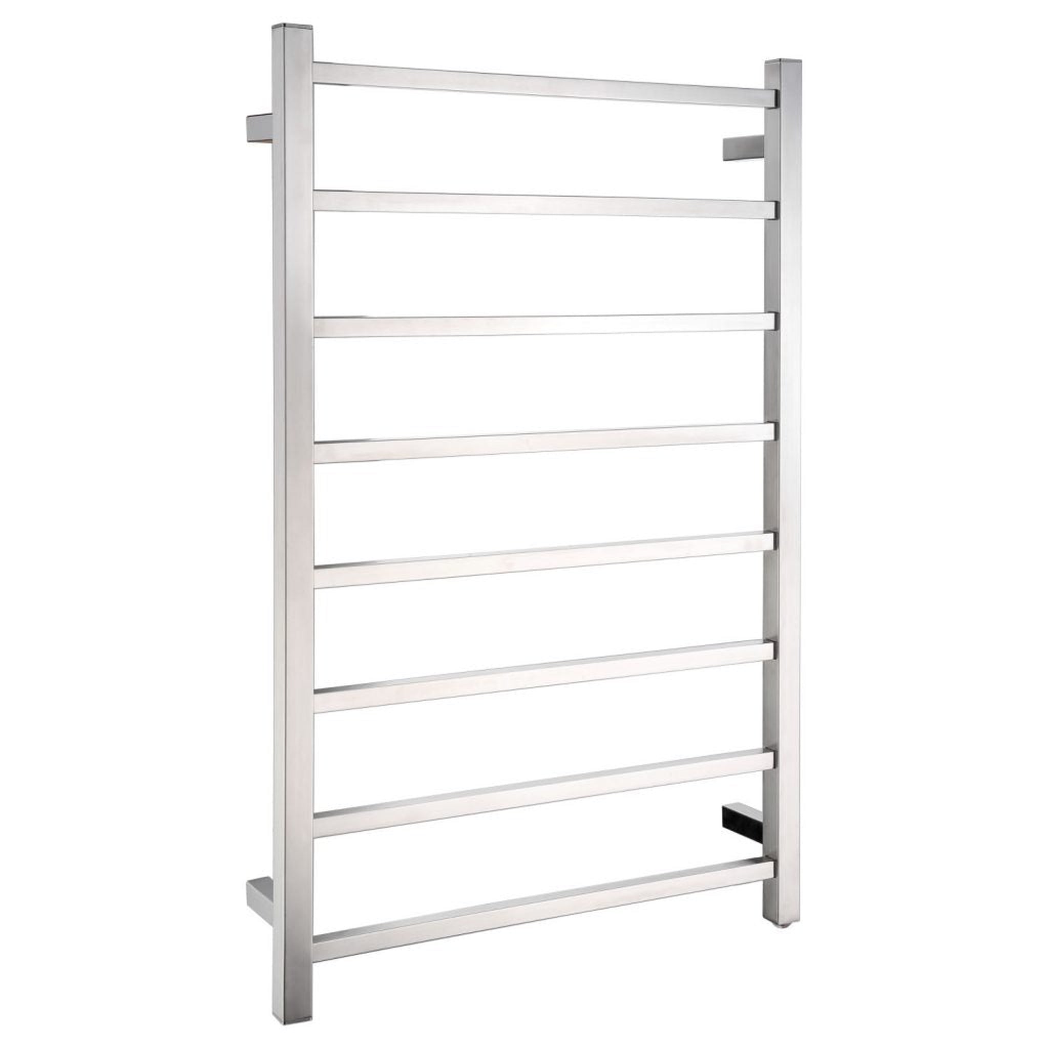 ANZZI, ANZZI Bell Series 8-Bar Brushed Nickel Wall-Mounted Electric Towel Warmer Stainless Steel Rack