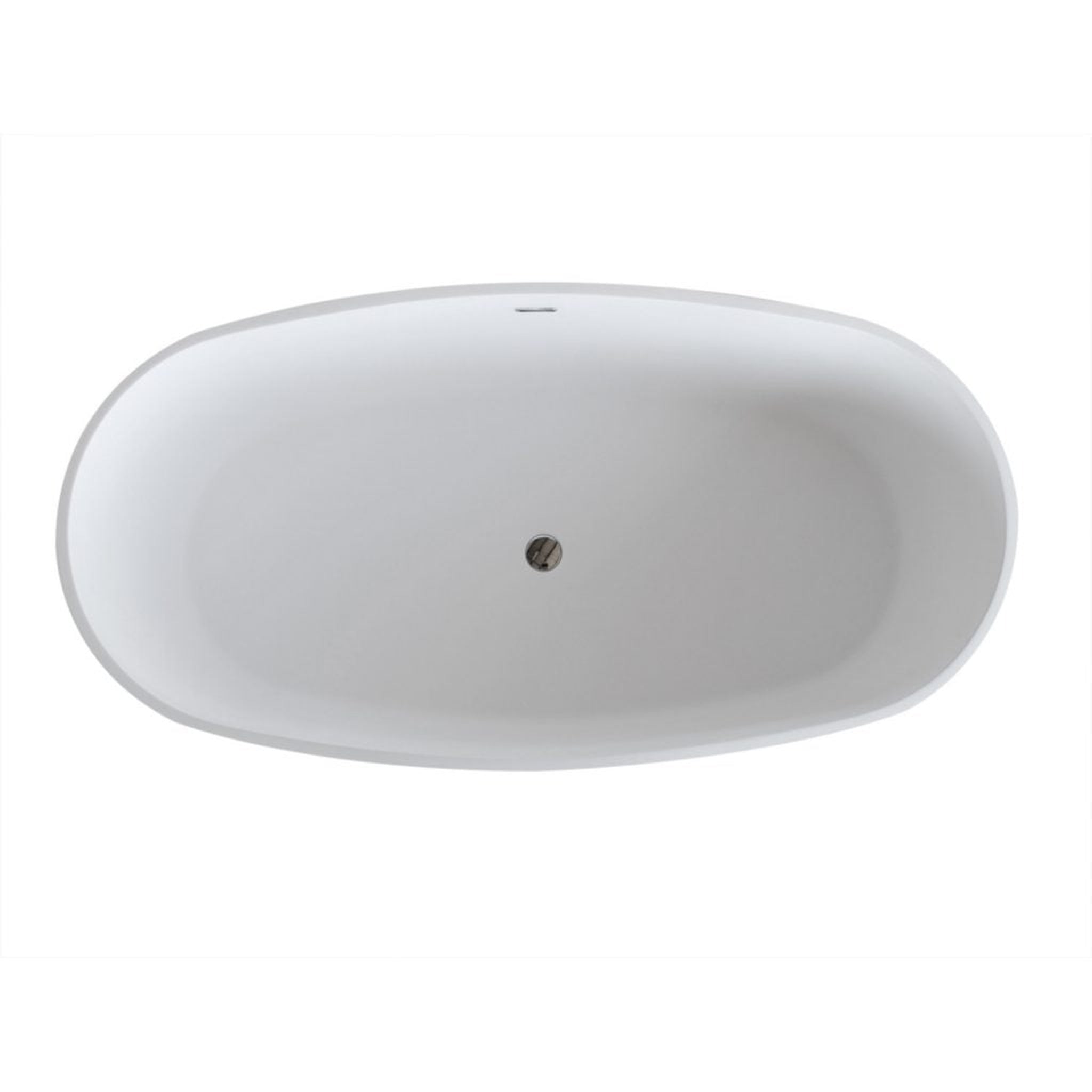 ANZZI, ANZZI Bellentin Series 61" x 31" Freestanding Matte White Bathtub With Built-In Overflow