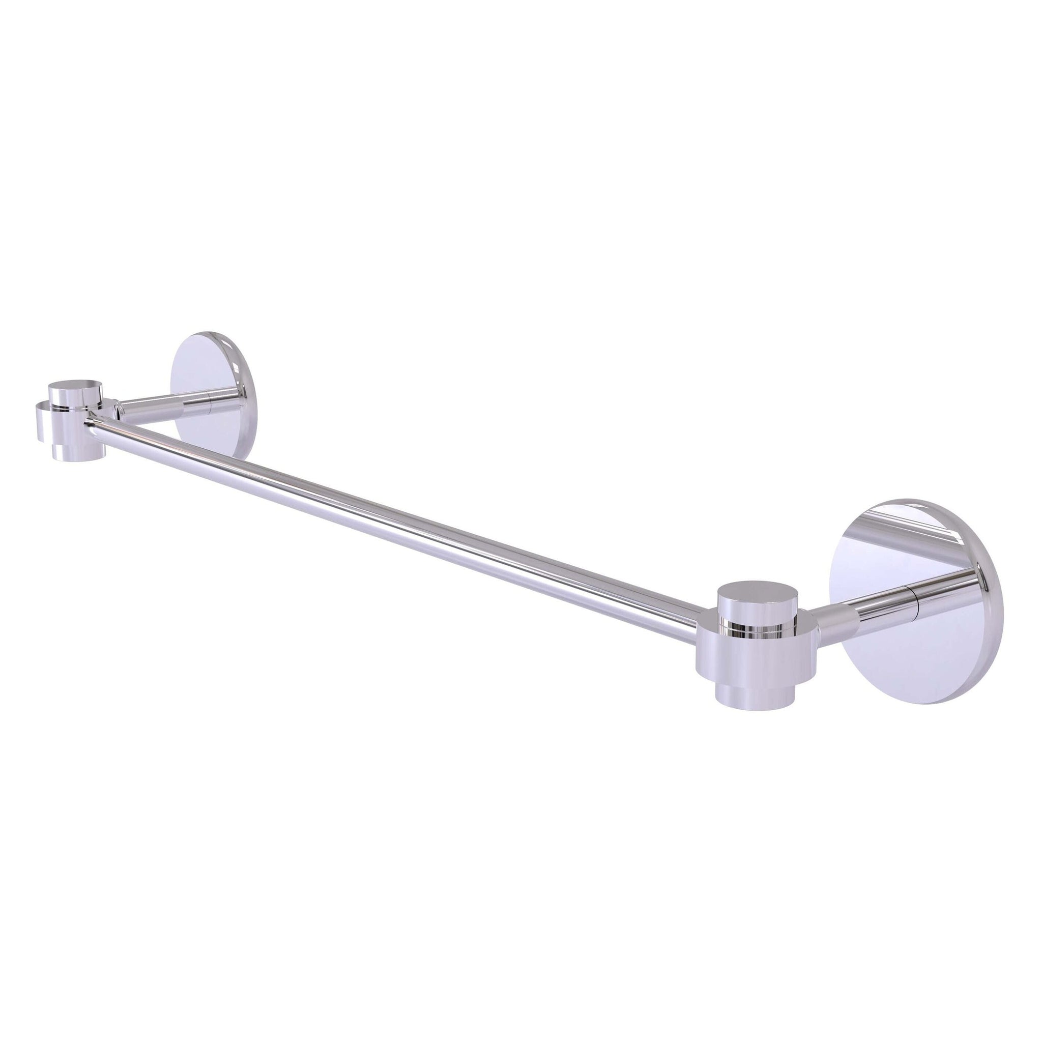 Allied Brass, Allied Brass Satellite Orbit One 18" x 20.5" Polished Chrome Solid Brass Towel Bar