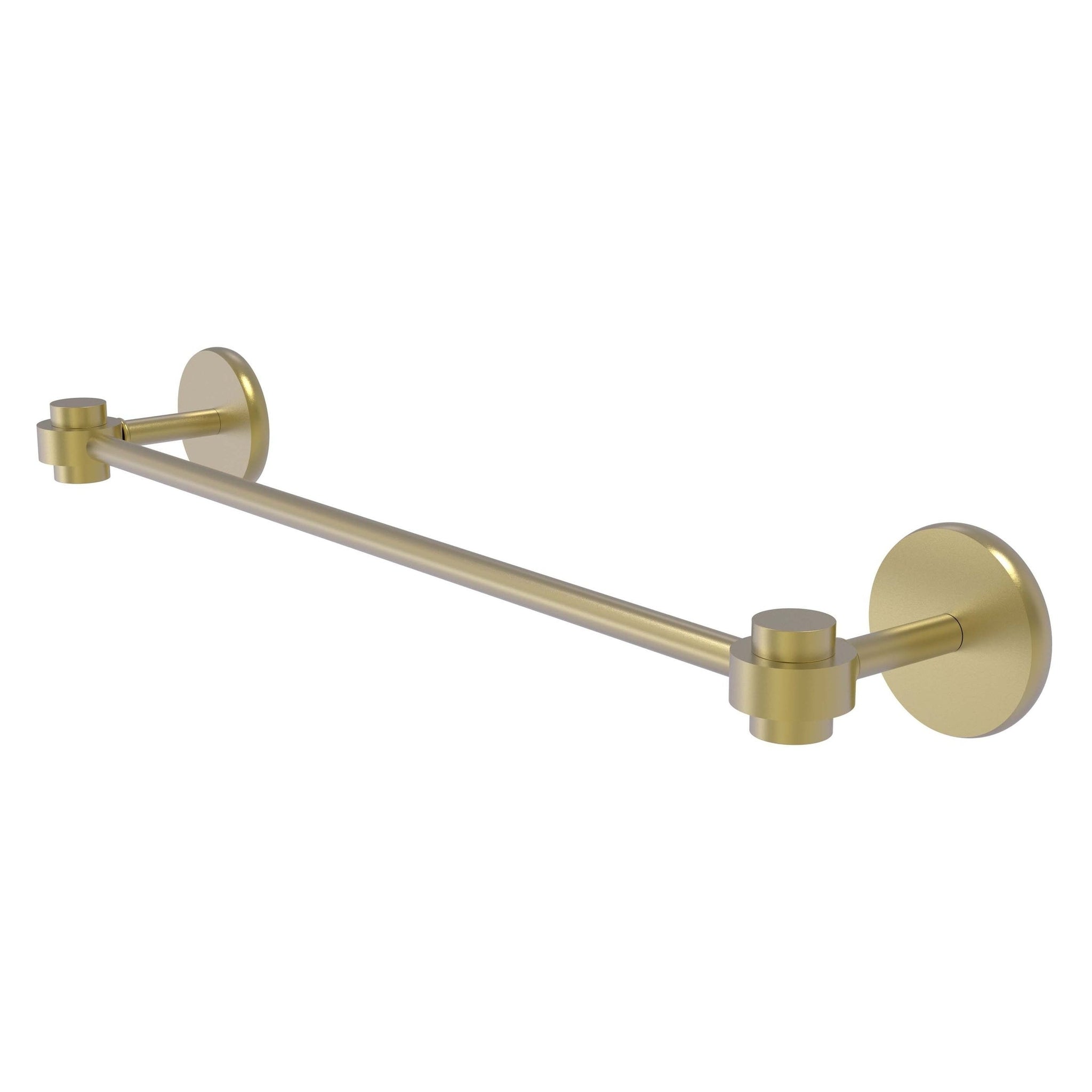 Allied Brass, Allied Brass Satellite Orbit One 18" x 20.5" Satin Brass Solid Brass Towel Bar