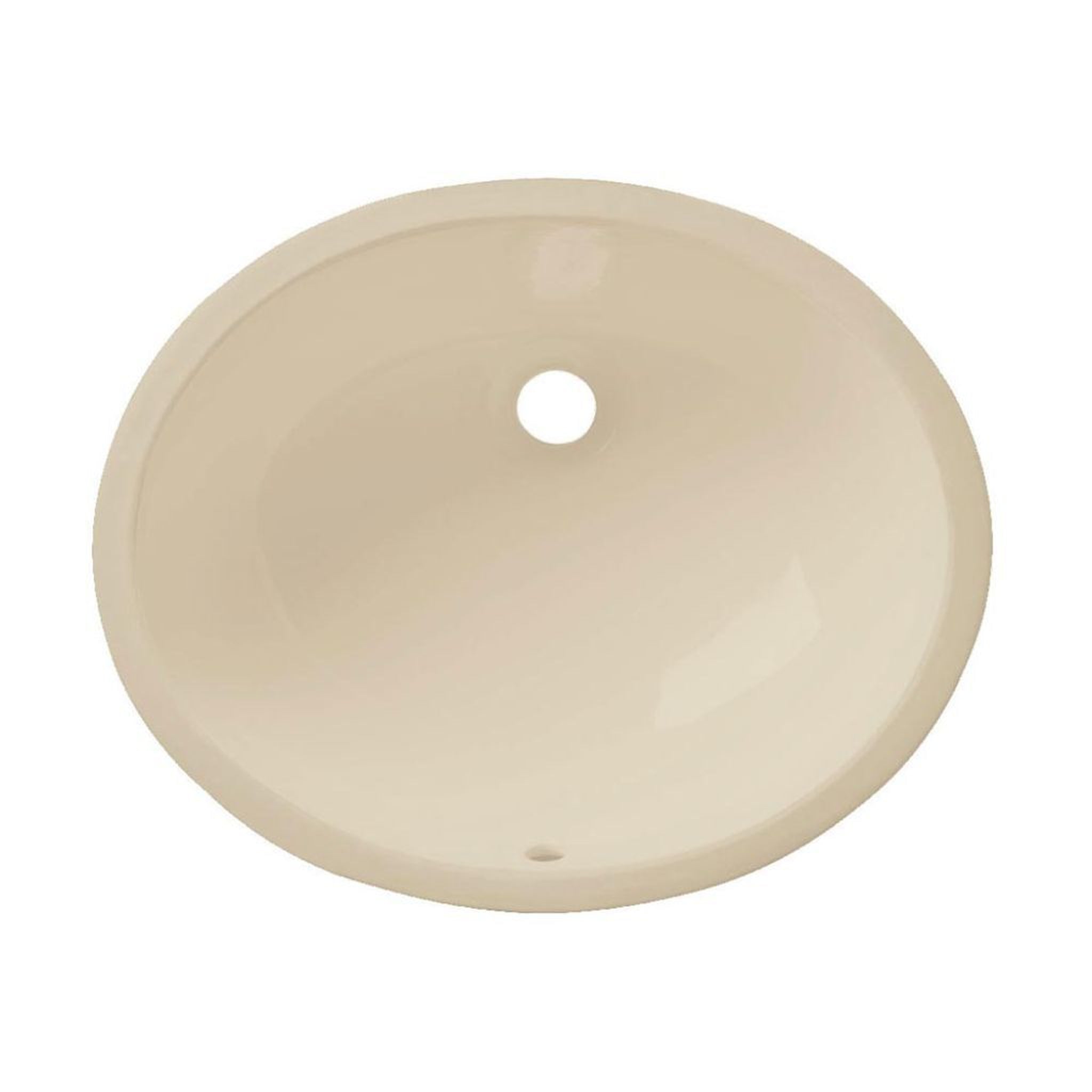 Allora USA, Allora USA 16" X 13.25" Vitreous China Biscuit Oval Undermount Sink With Overflow