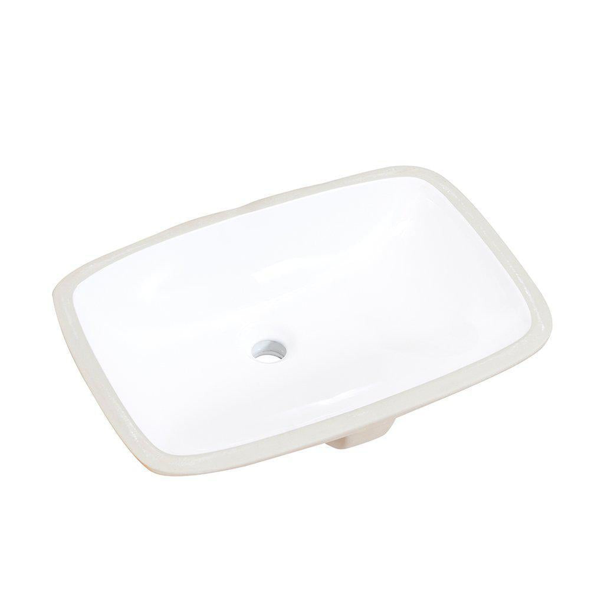 Altair, Altair Aegean 20" Rectangular White Ceramic Undermount Sink