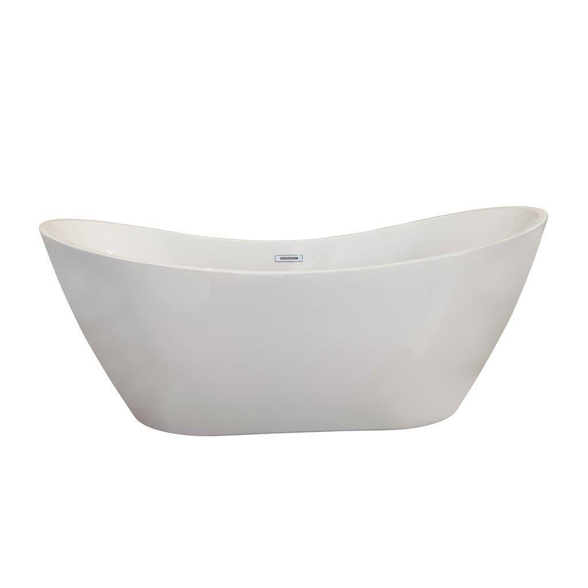 Altair, Altair Alana 70" x 32" White Acrylic Freestanding Bathtub