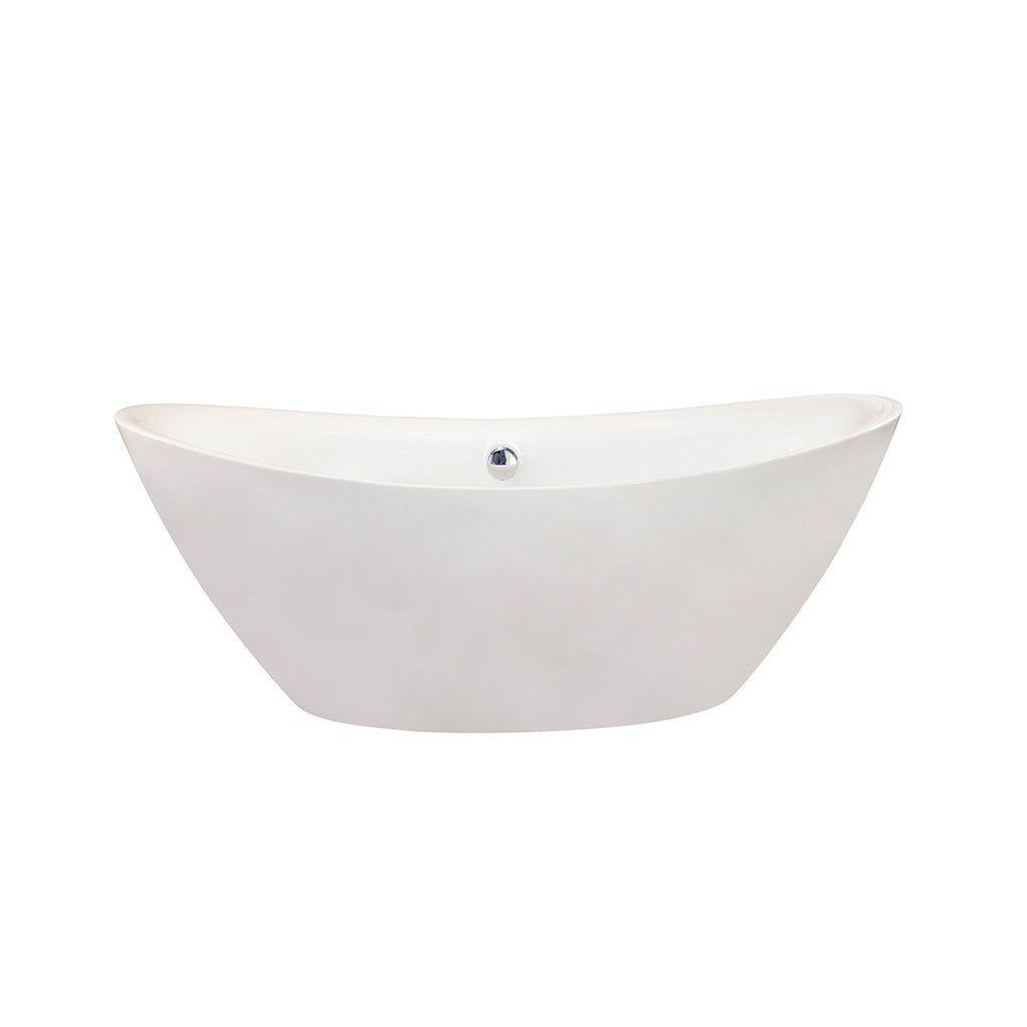 Altair, Altair Allegra 71" x 34" White Acrylic Freestanding Bathtub