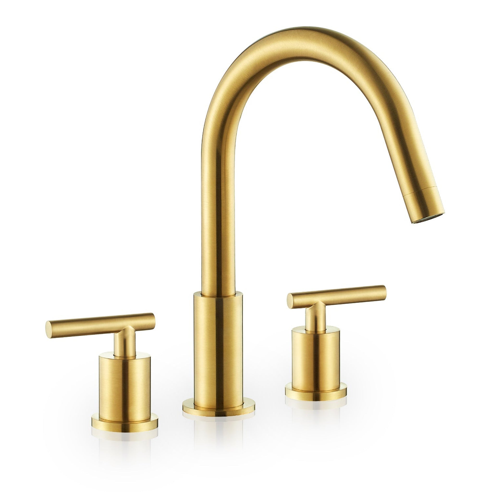 Altair, Altair Balen 8" Widespread 2-Handle Brushed Gold High-Arc Sink Faucet