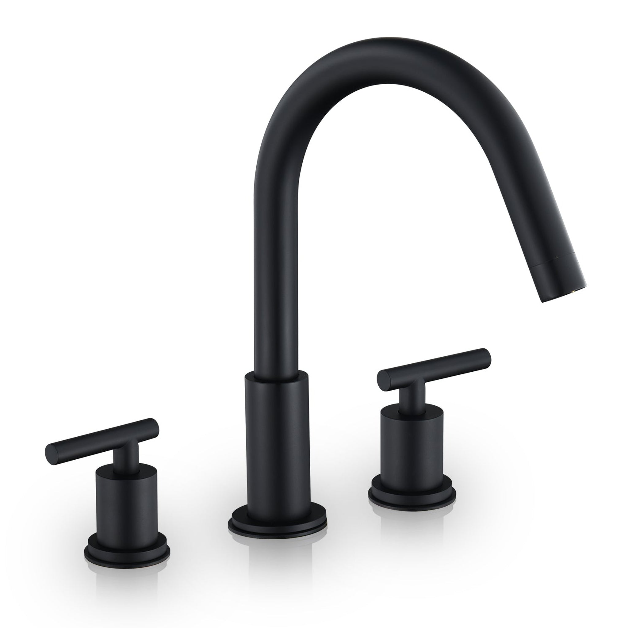 Altair, Altair Balen 8" Widespread 2-Handle Matte Black High-Arc Sink Faucet