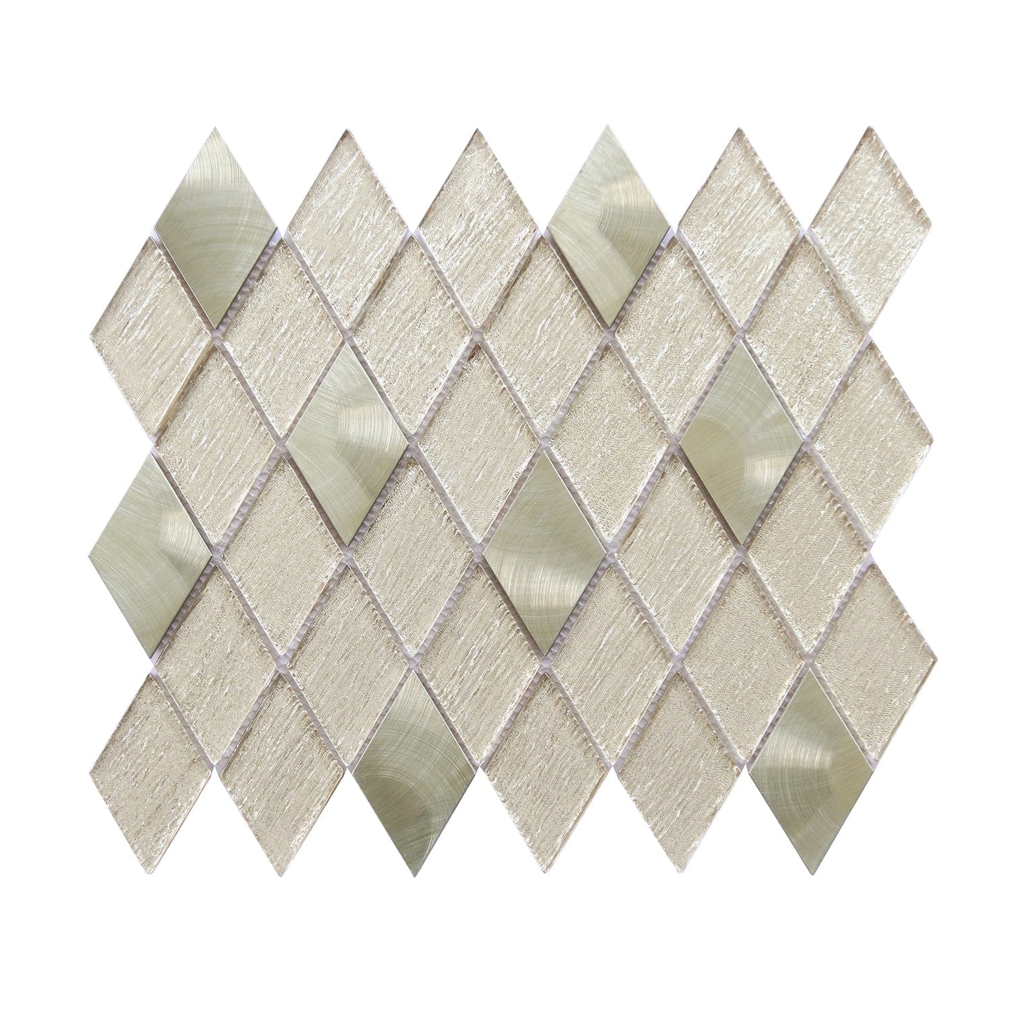 Altair, Altair Ballagh 15 pcs. Diamond Champagne Glass Mosaic Wall Tile