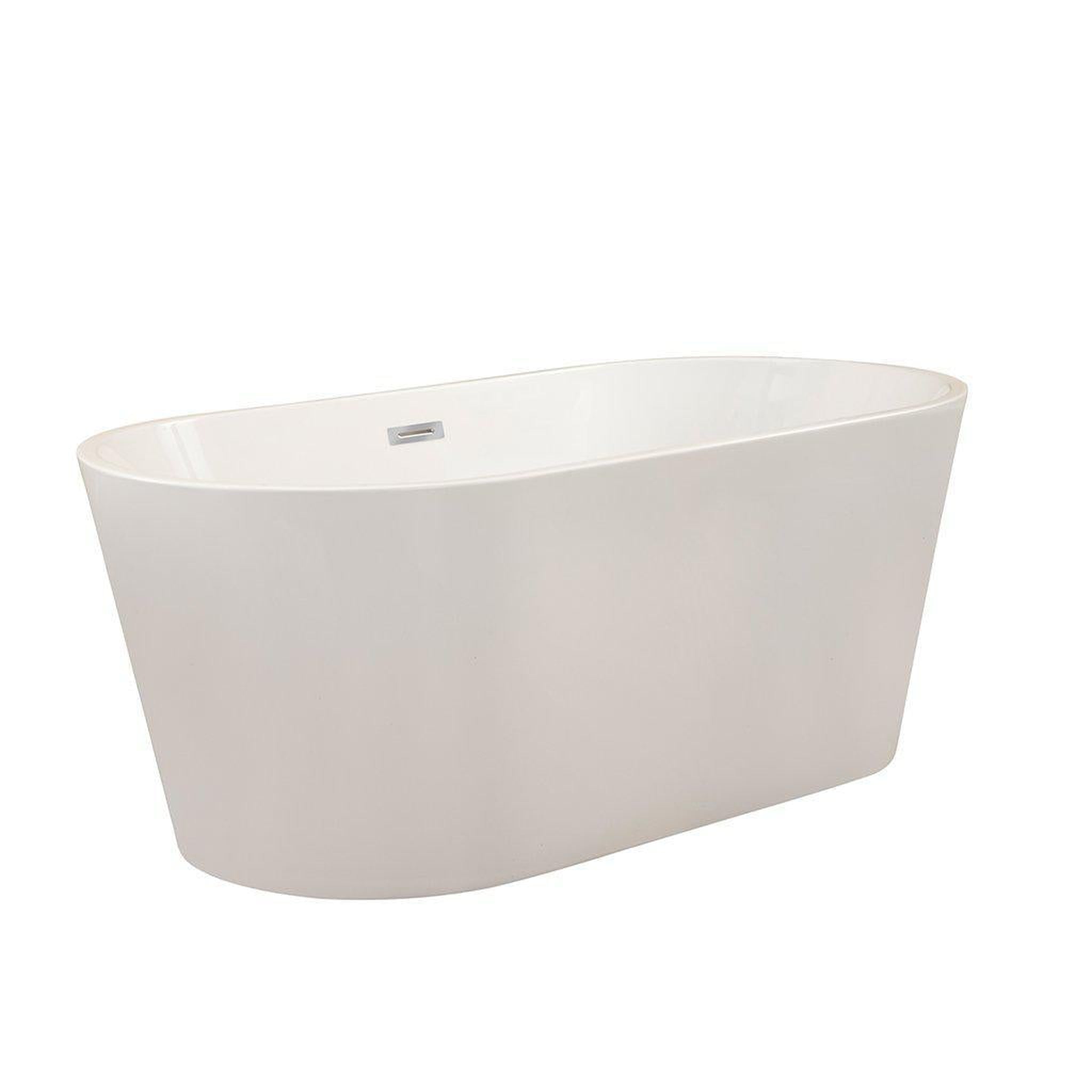 Altair, Altair Cielo 67" x 32" White Acrylic Freestanding Bathtub