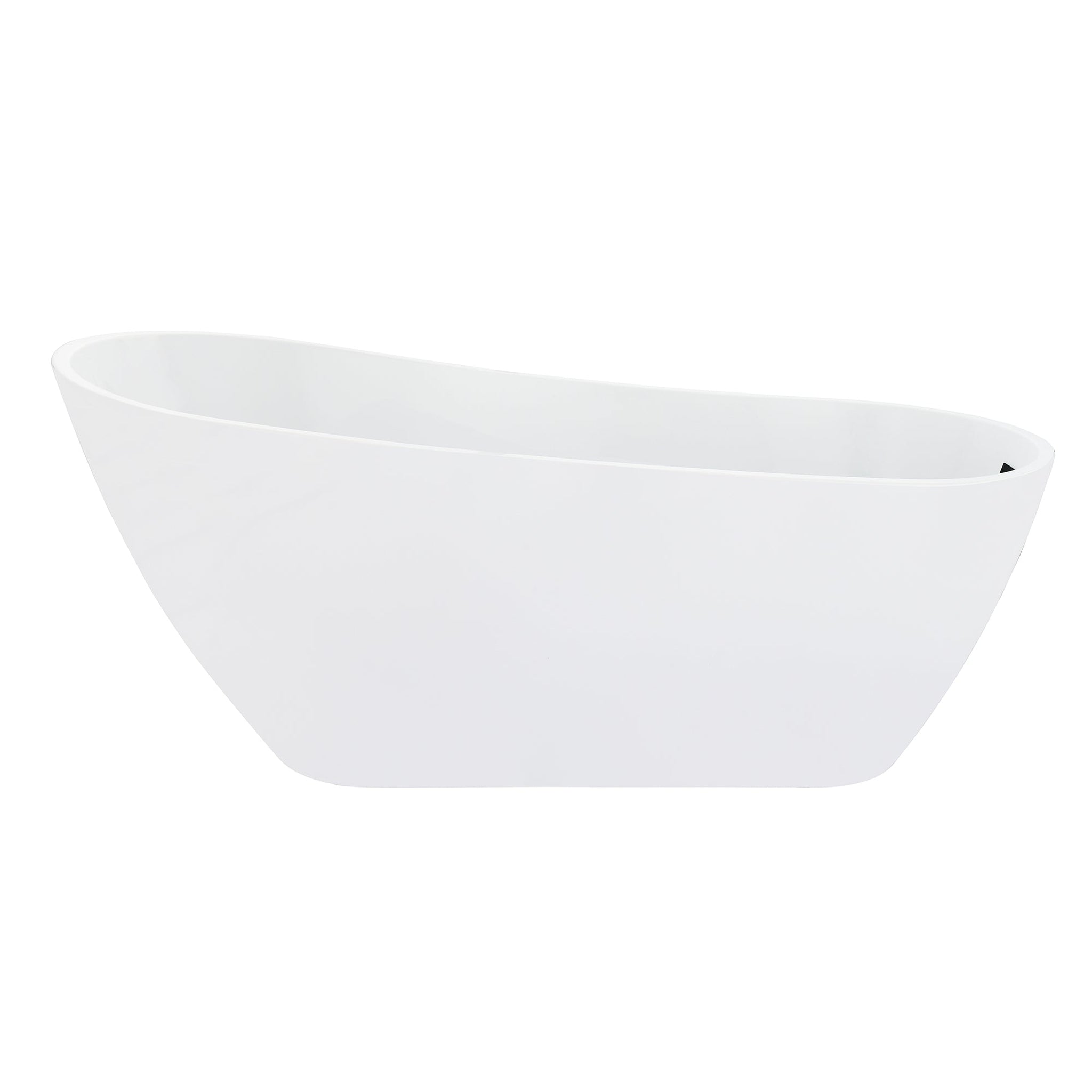 Altair, Altair Ipure 67" x 29" White Acrylic Freestanding Bathtub With Drain and Overflow