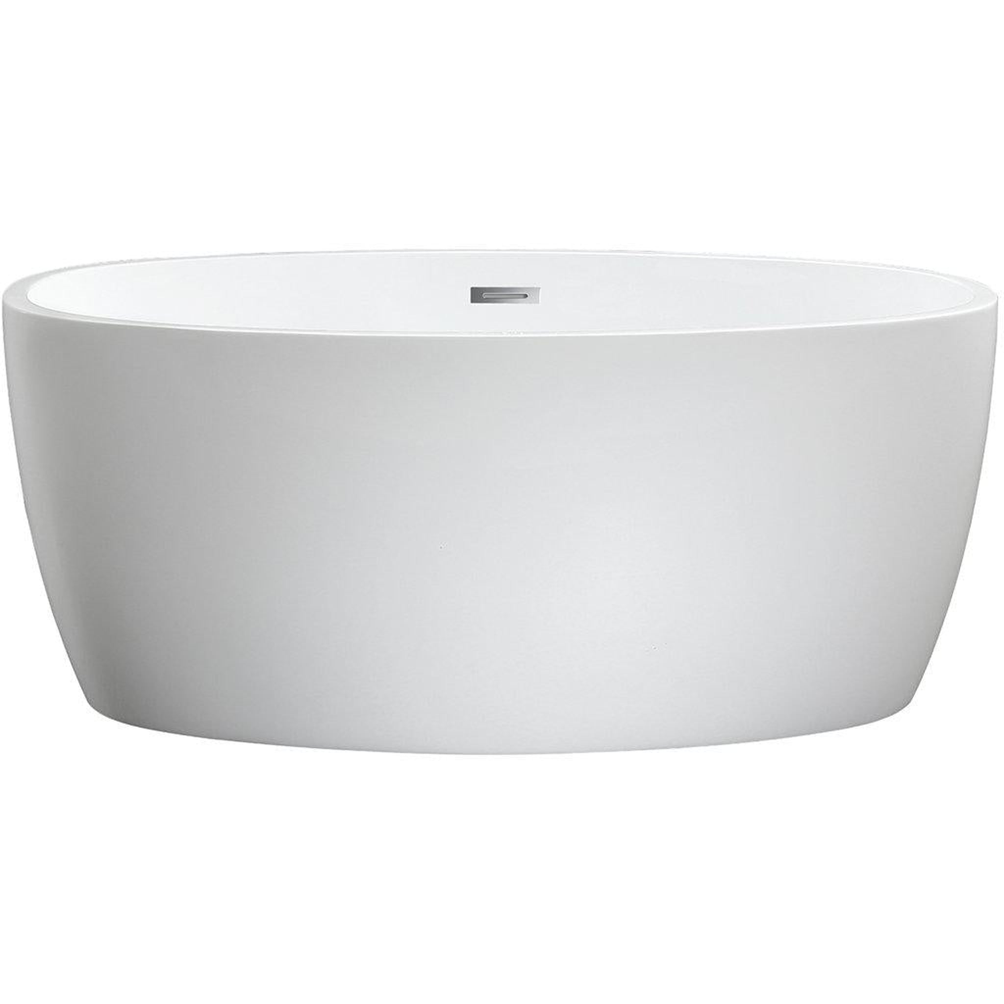 Altair, Altair Jolie 55" x 32" White Acrylic Freestanding Bathtub