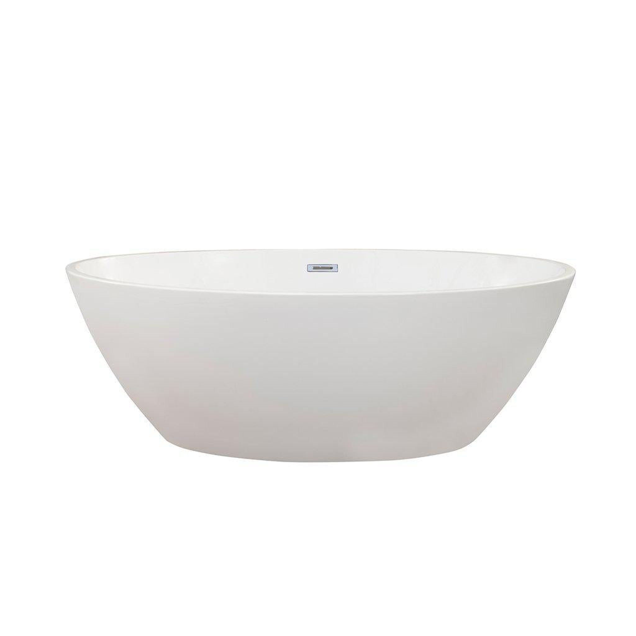 Altair, Altair Jolie 69" x 40" White Acrylic Freestanding Bathtub