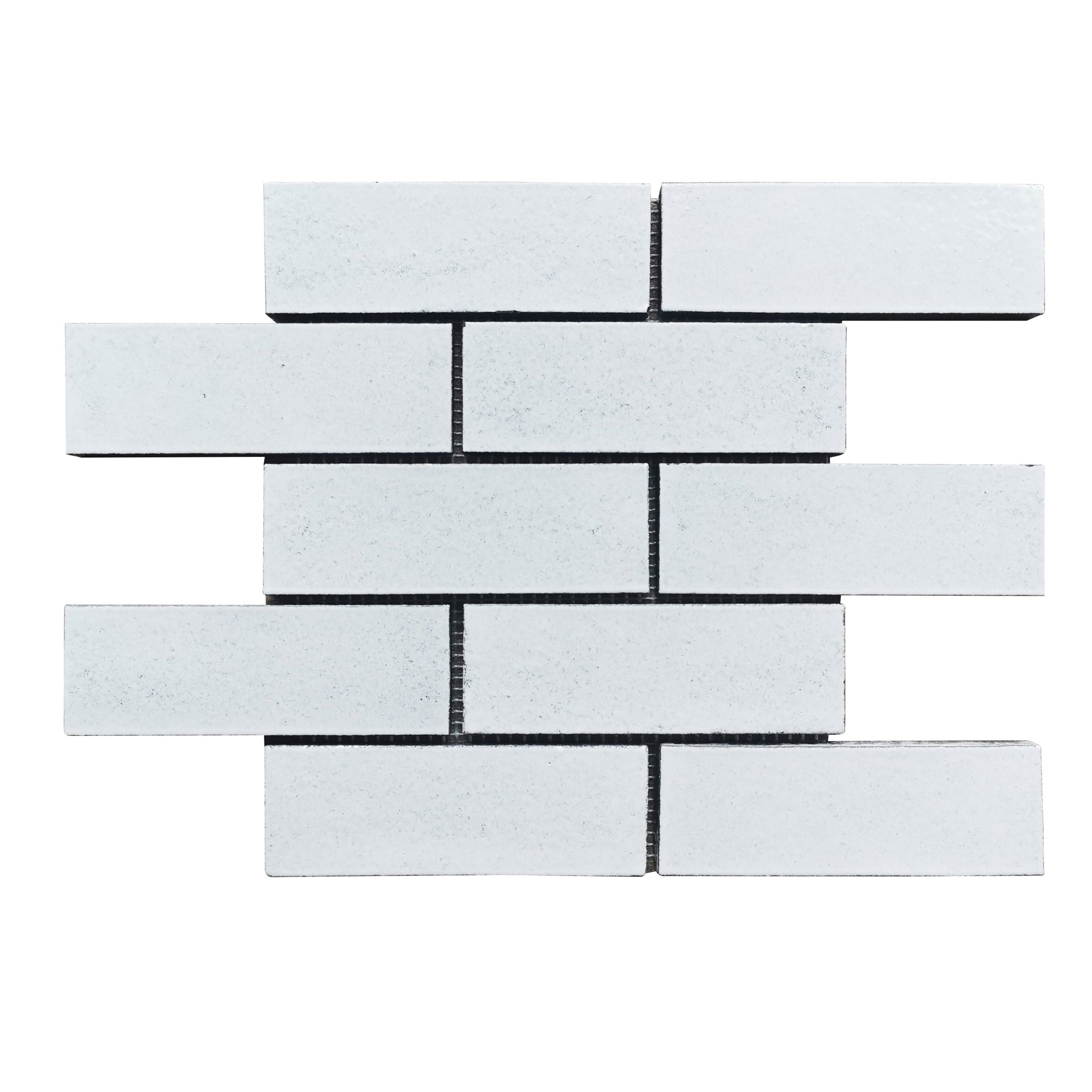 Altair, Altair Lorca 9 pcs. Rectangle White Stone Mosaic Floor and Wall Tile