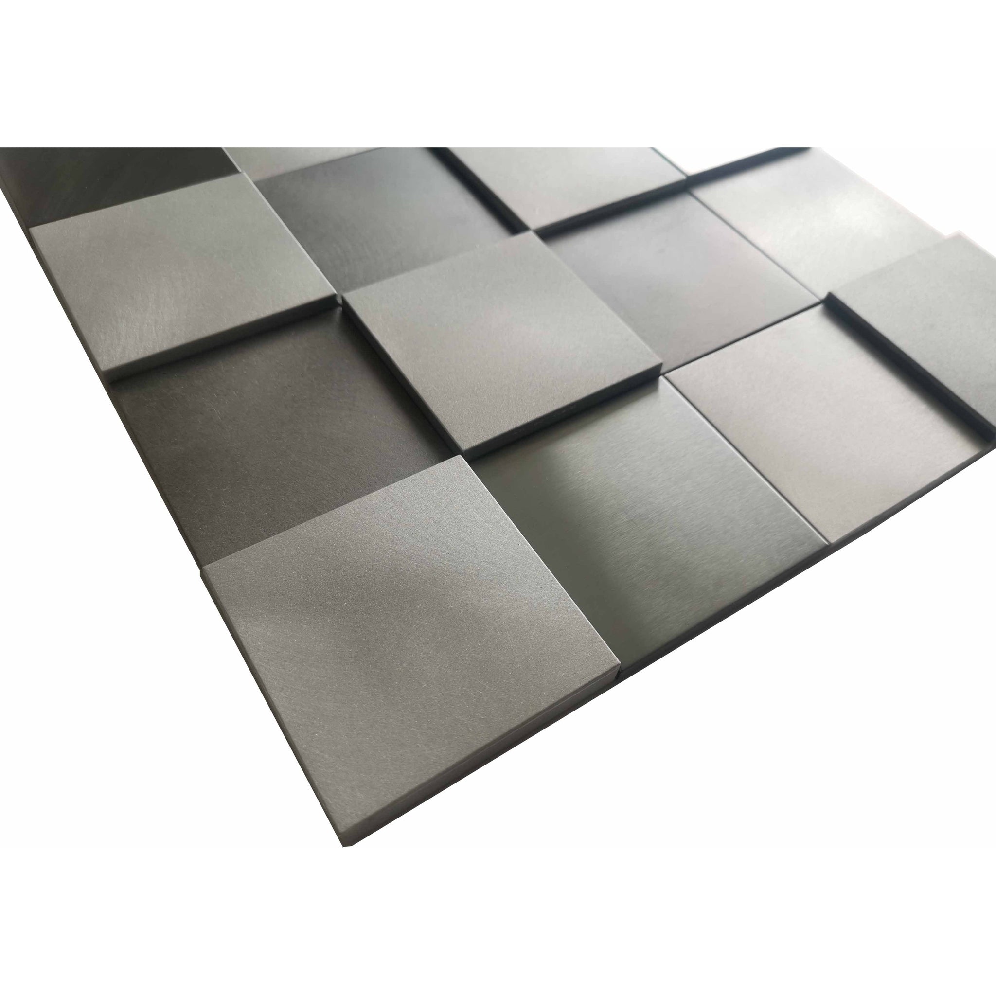 Altair, Altair Mijas 11 pcs. Square Steel Grey Metal Mosaic Wall Tile