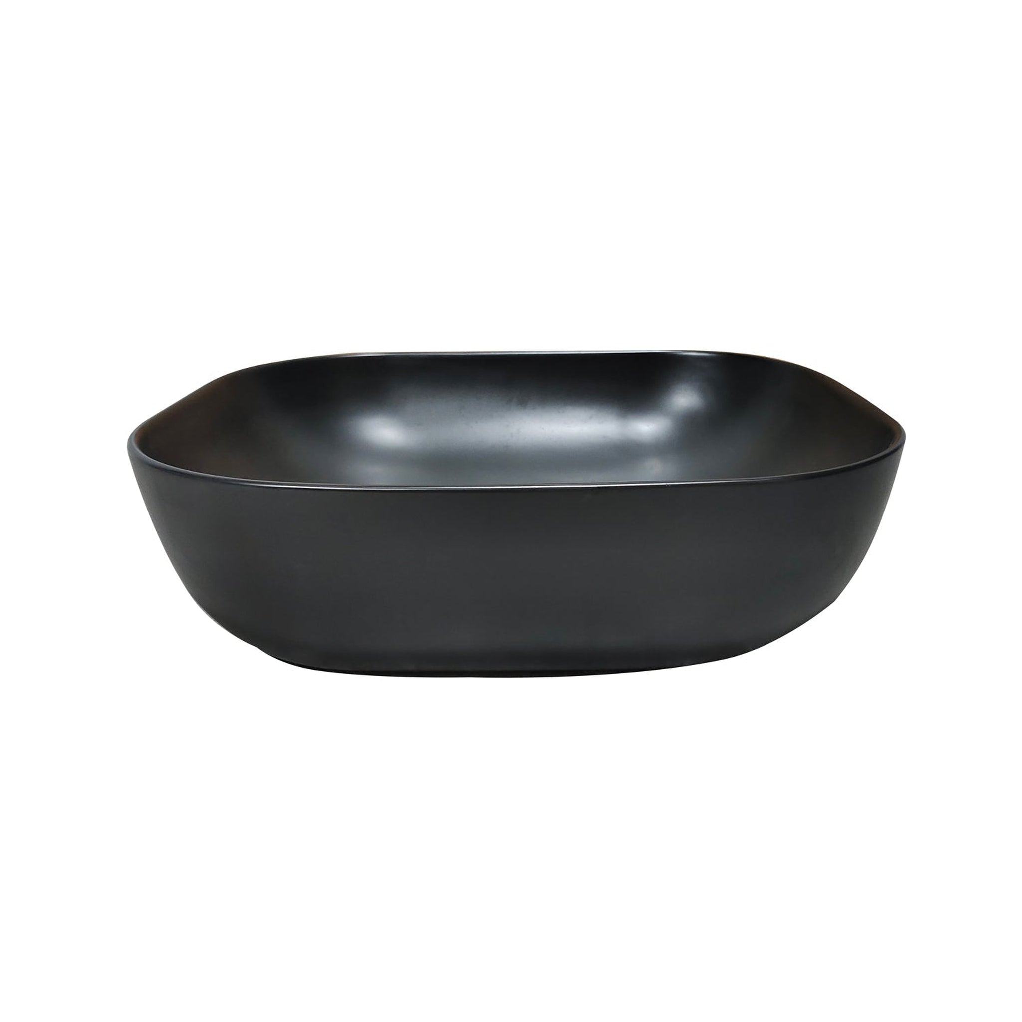 Altair, Altair Tahoe 20" Oval Black Ceramic Bathroom Vanity Vessel Sink