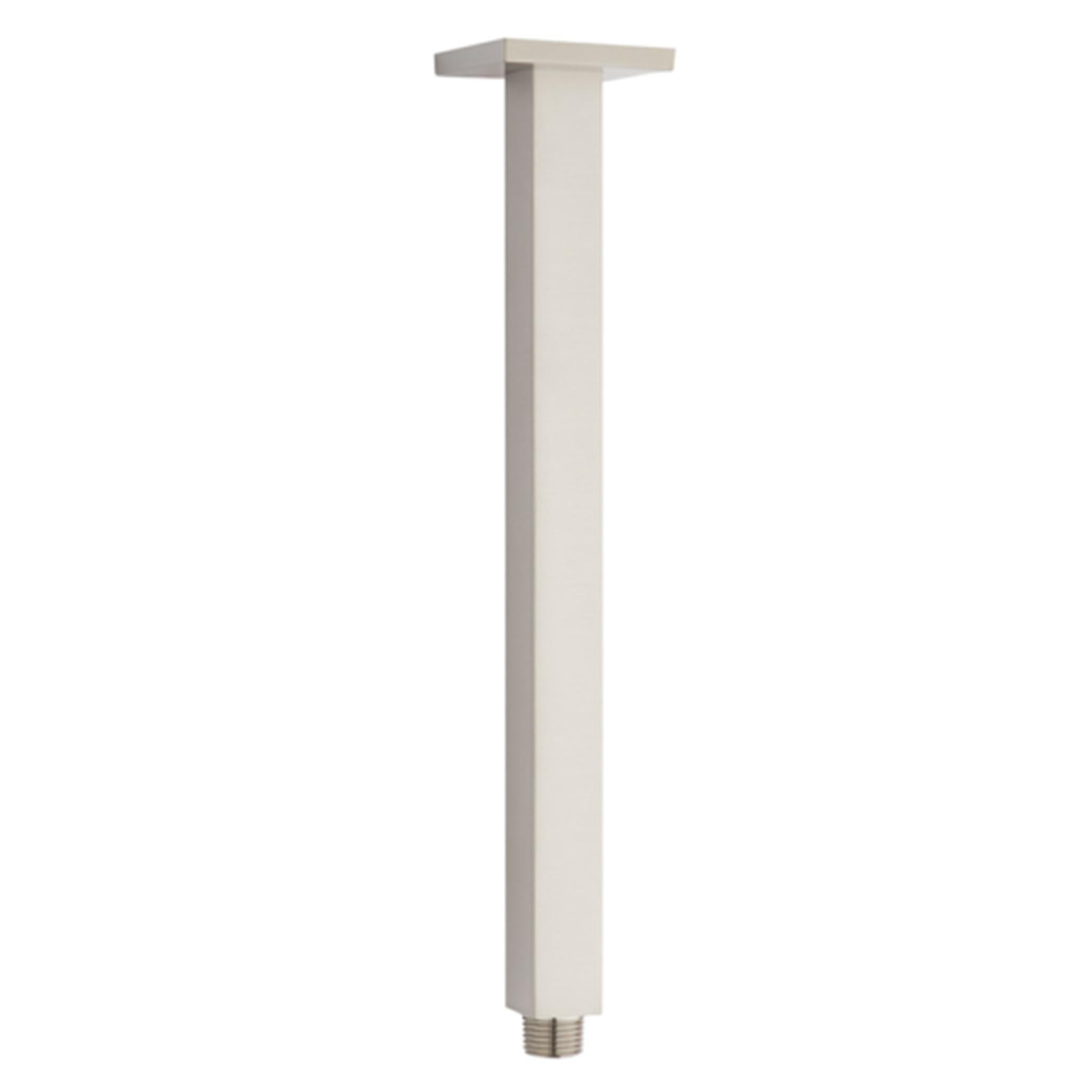 Aluids, Aluids 15″ Ceiling Shower Arm Square – Brushed Nickel