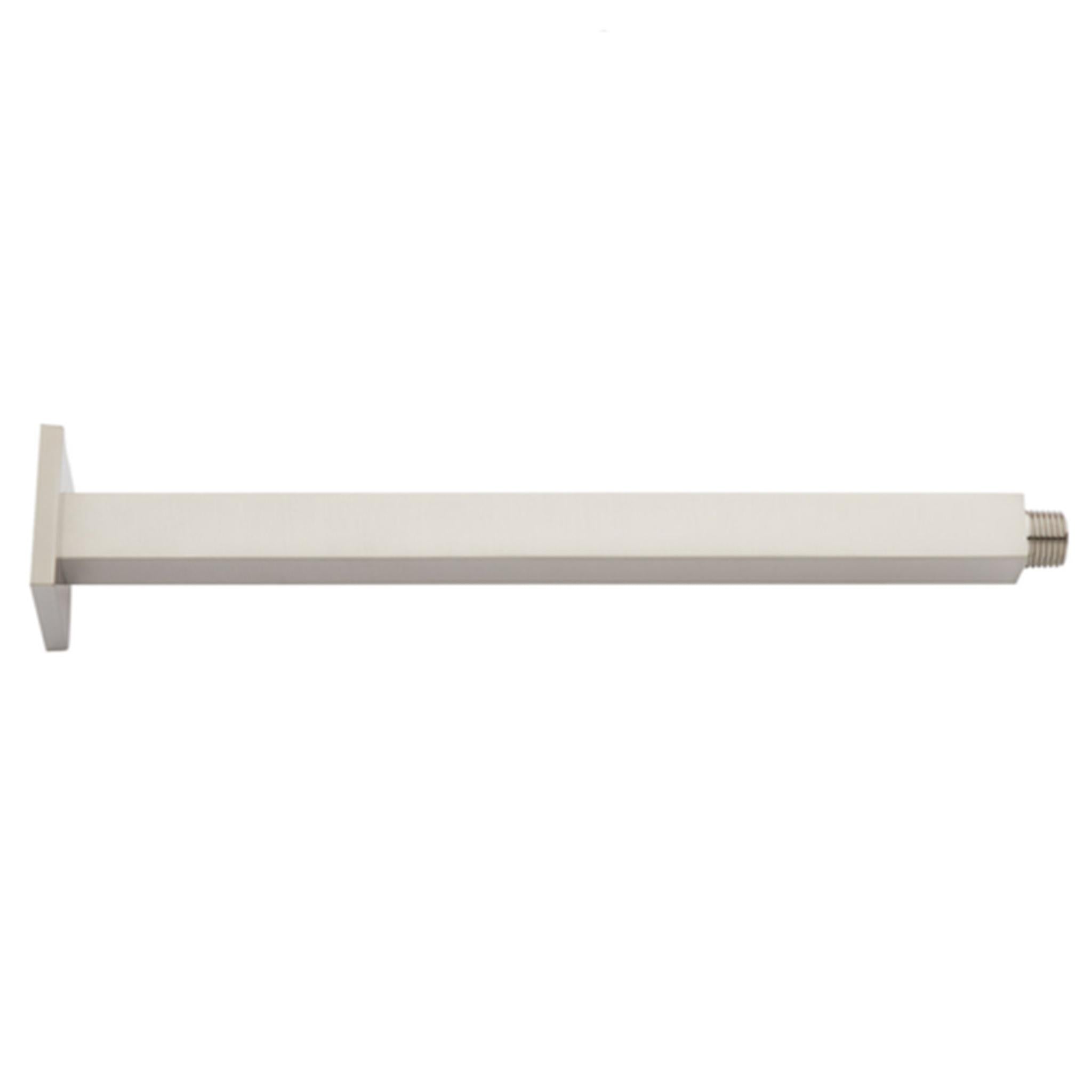 Aluids, Aluids 18″ Ceiling Shower Arm Square – Brushed Nickel