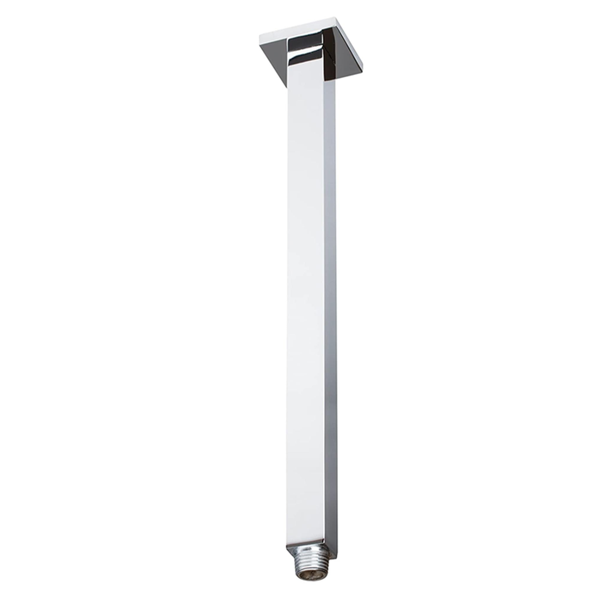 Aluids, Aluids 18″ Ceiling Shower Arm Square – Polished Chrome