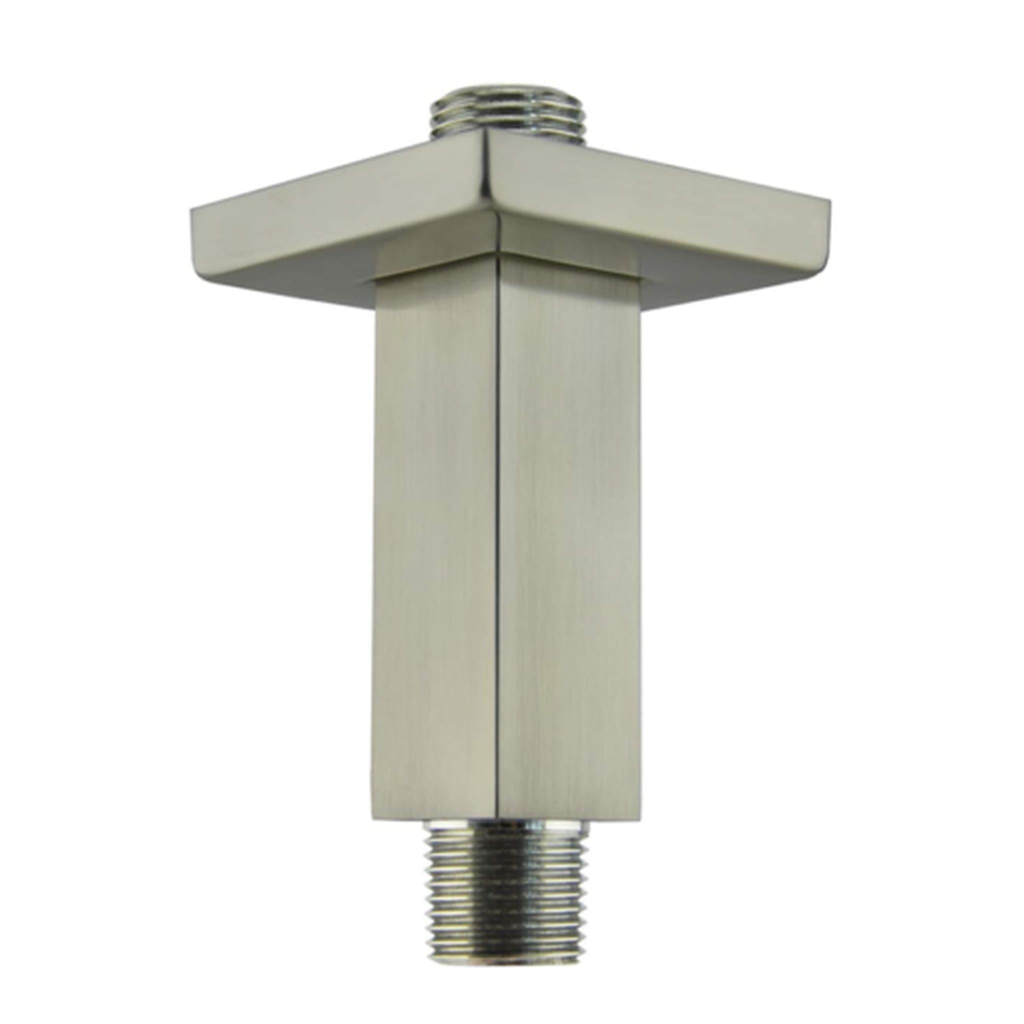 Aluids, Aluids 3″ Ceiling Shower Arm Square – Brushed Nickel