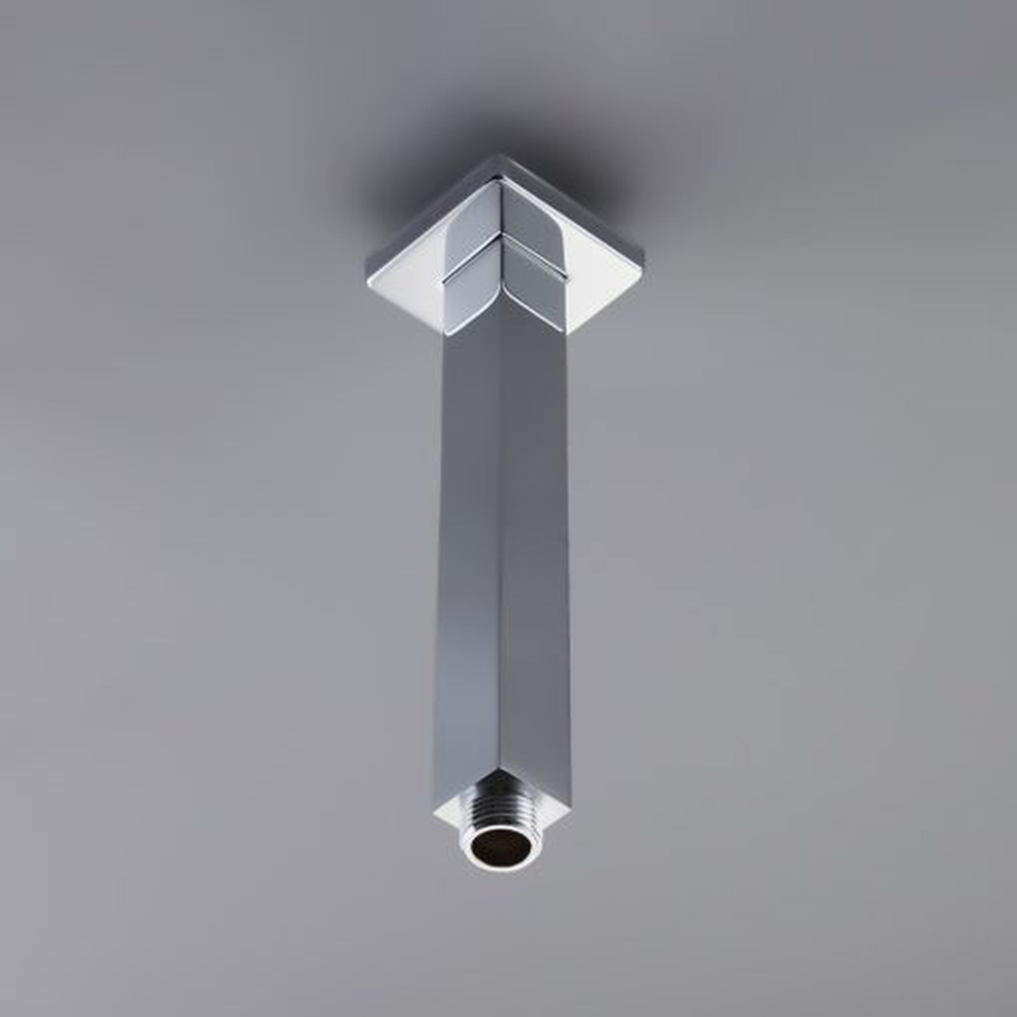 Aluids, Aluids 5" Ceiling Shower Arm Square - Polished Chrome