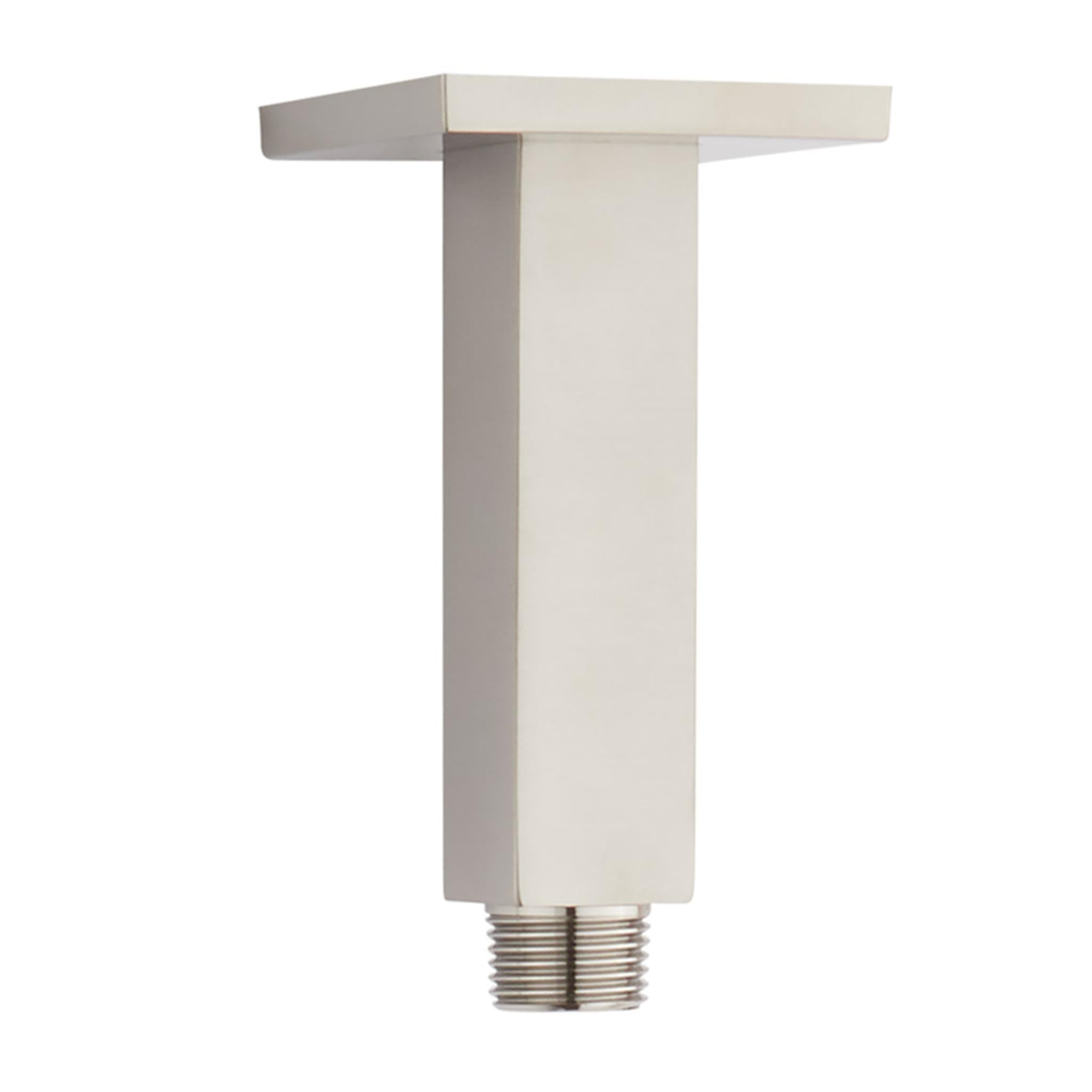 Aluids, Aluids 5″ Ceiling Shower Arm Square – Brushed Nickel