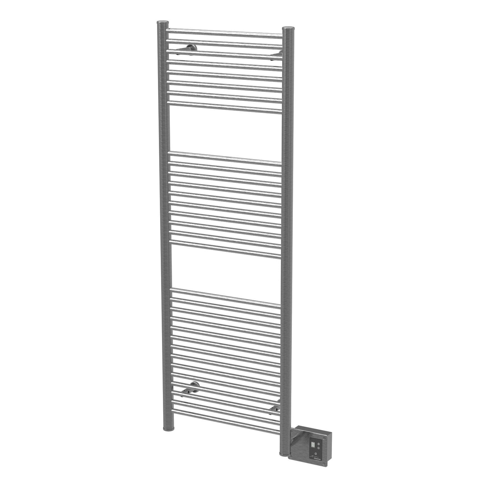 Amba, Amba Antus 24" x 58" 32-Bar Hardwired Towel Warmer in Brushed Stainless Steel