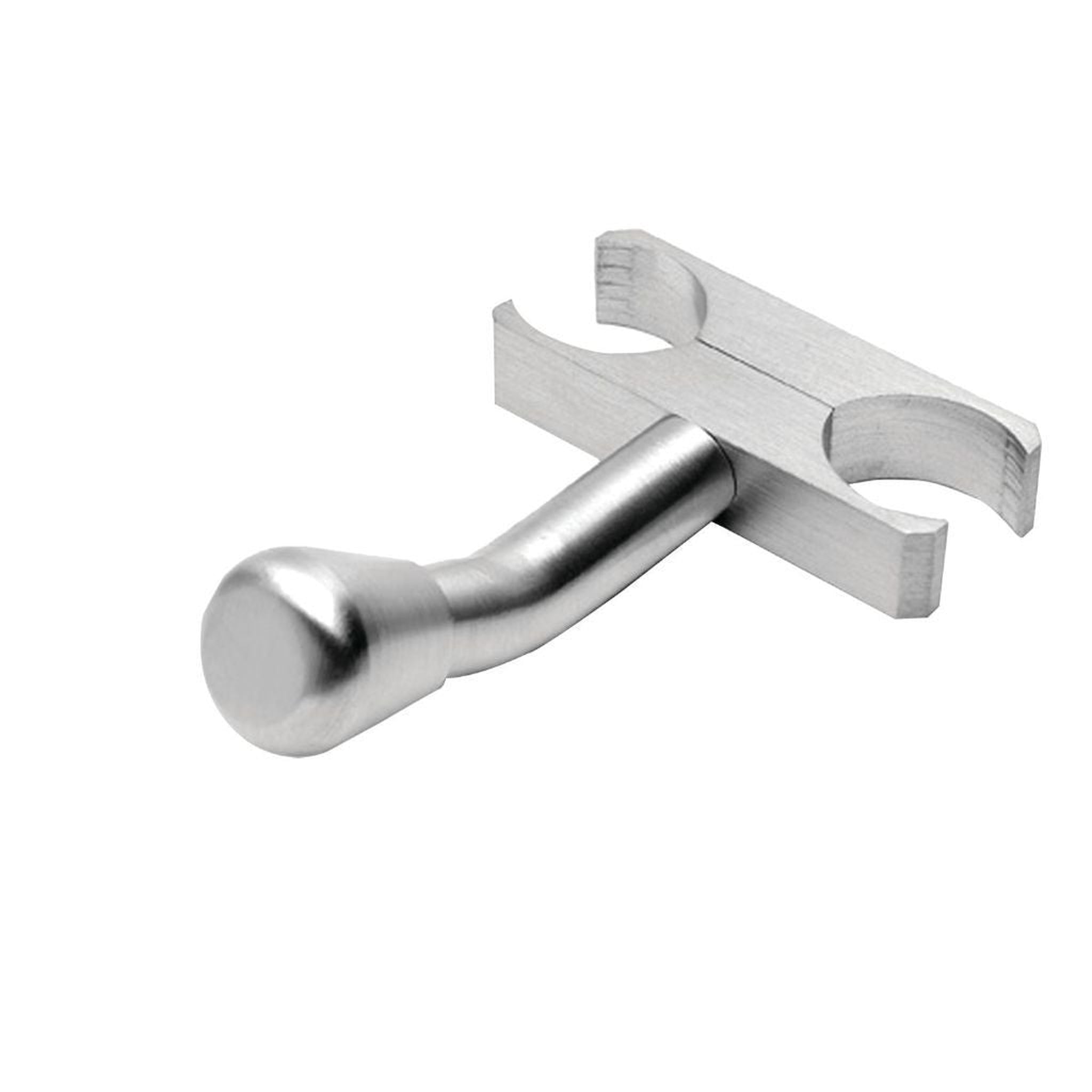 Amba, Amba Jeeves Bathrobe Hanger in Brushed Stainless Steel Finish