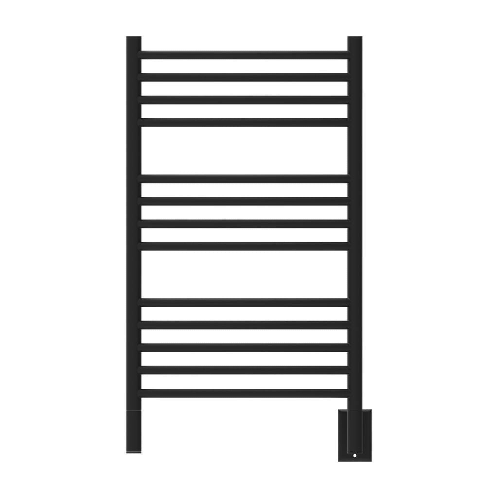 Amba, Amba Jeeves C Curved 13-Bar Matte Black Finish Hardwired Towel Warmer