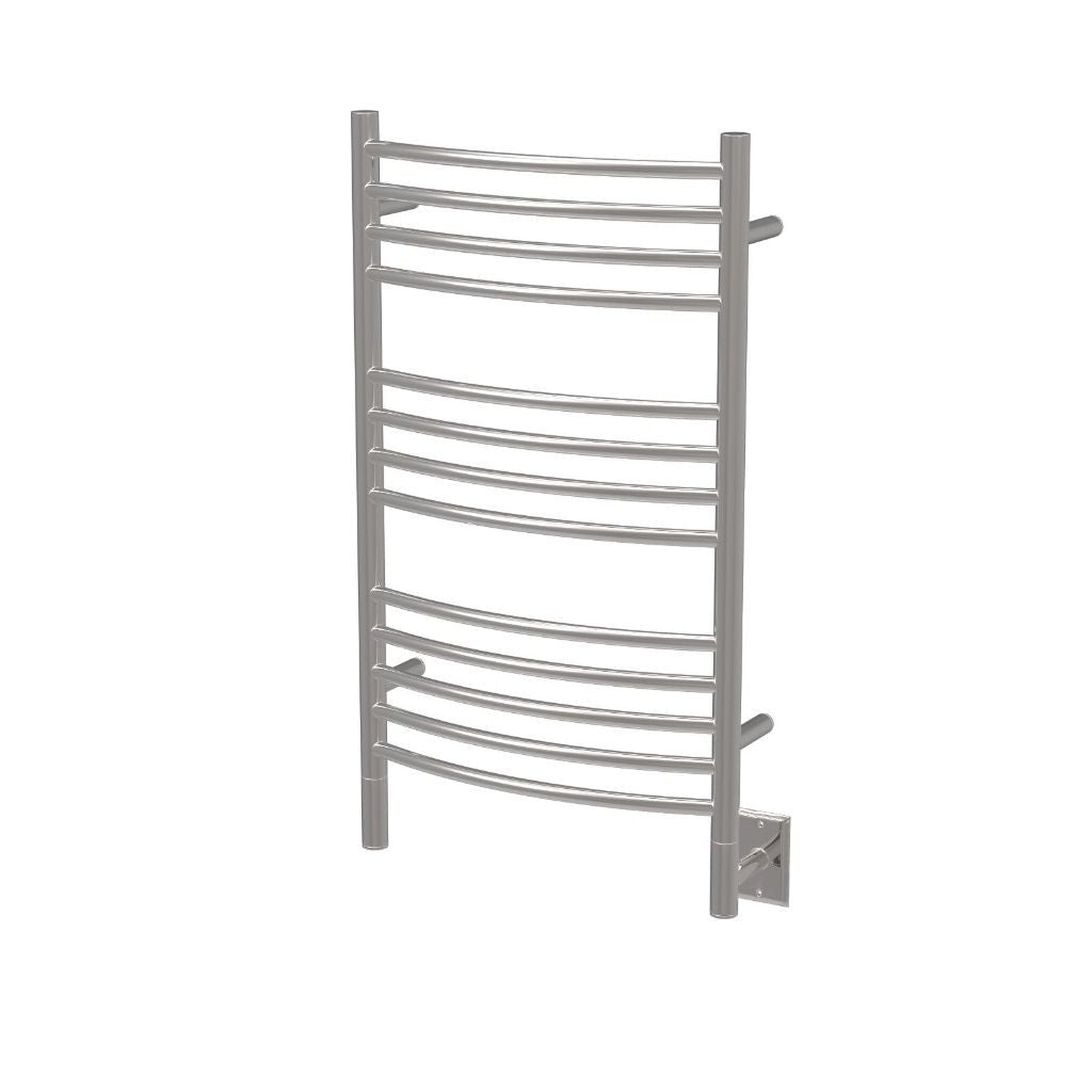 Amba, Amba Jeeves C Curved 13-Bar Polished Stainless Steel Finish Hardwired Towel Warmer