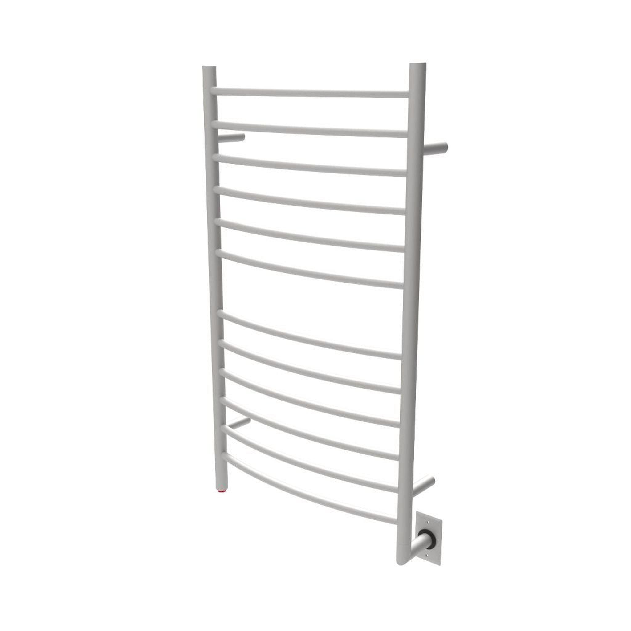 Amba, Amba Radiant Large Curved 12-Bar Brushed Stainless Steel Hardwired Towel Warmer