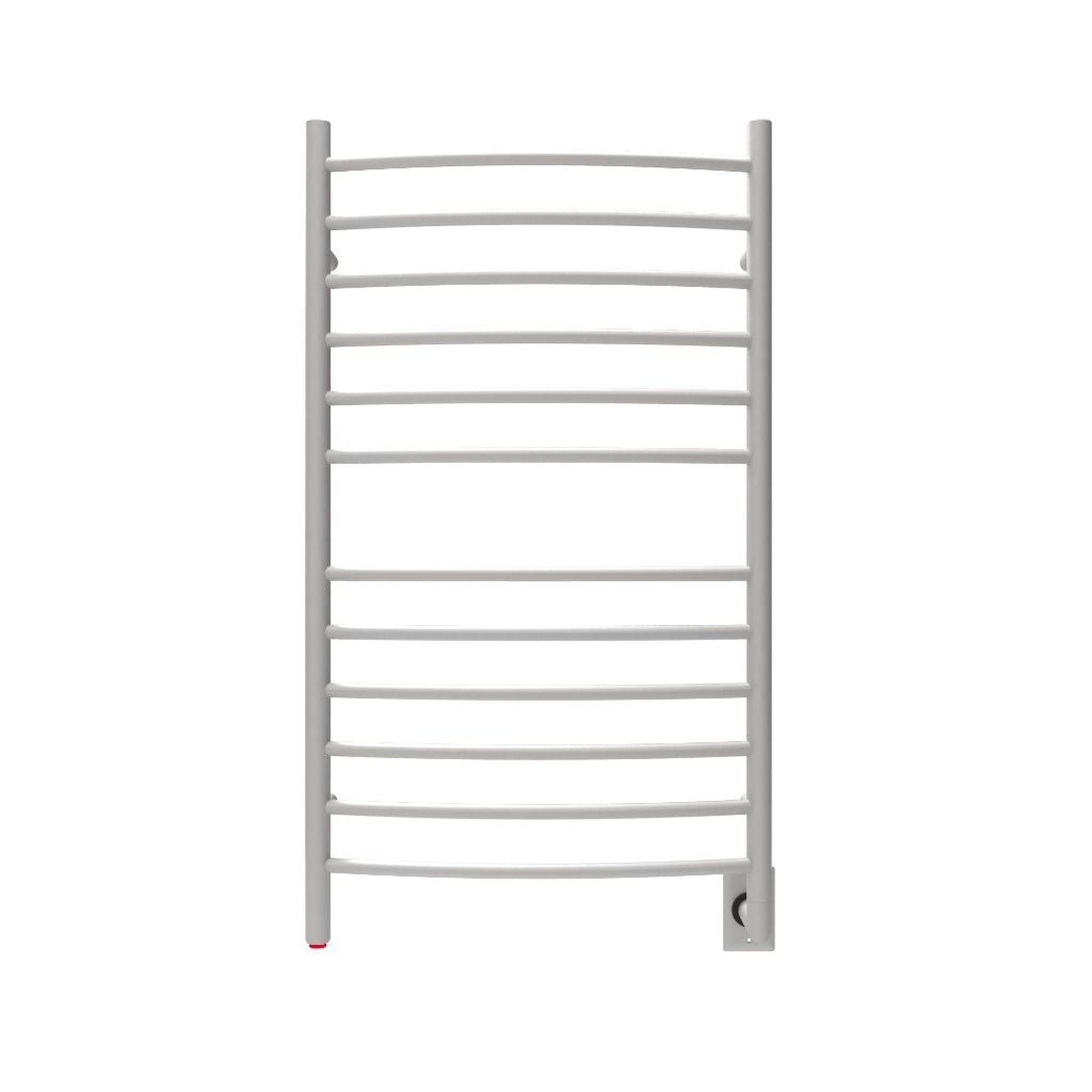 Amba, Amba Radiant Large Curved 12-Bar Brushed Stainless Steel Hardwired Towel Warmer