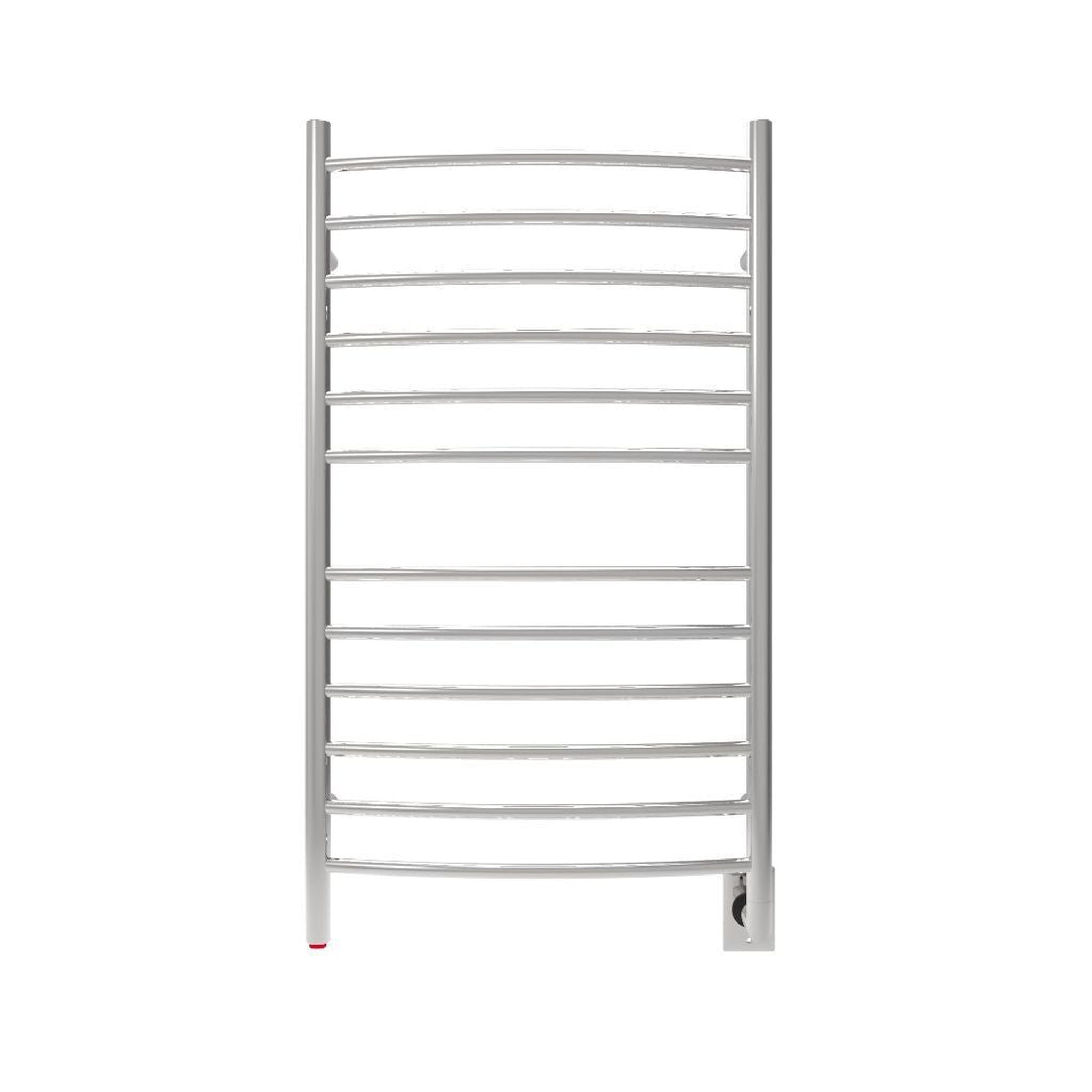 Amba, Amba Radiant Large Curved 12-Bar Polished Stainless Steel Hardwired Towel Warmer