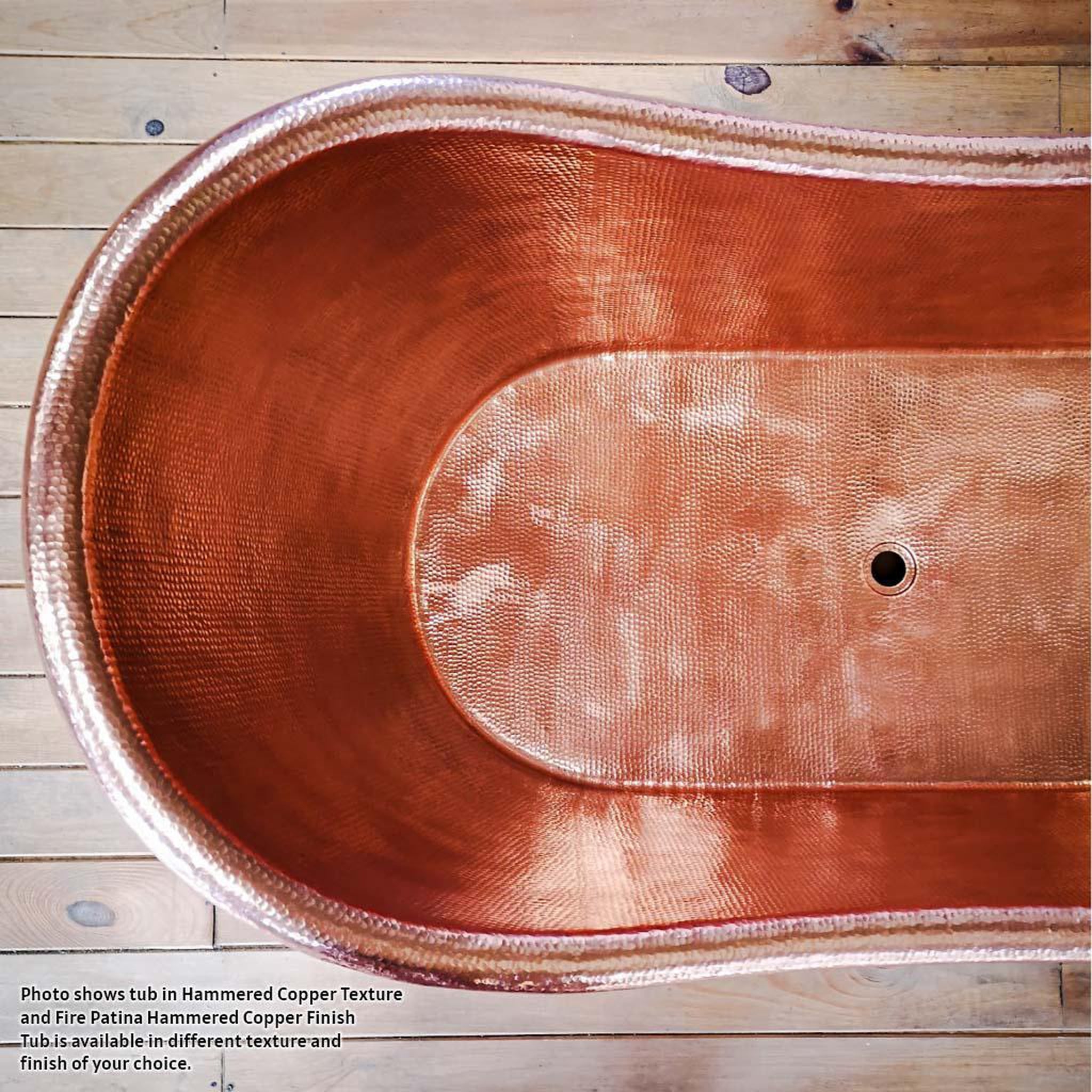 Amoretti Brothers, Amoretti Brothers Classica 60" Freestanding Soaking Copper Tub in Copper Finish