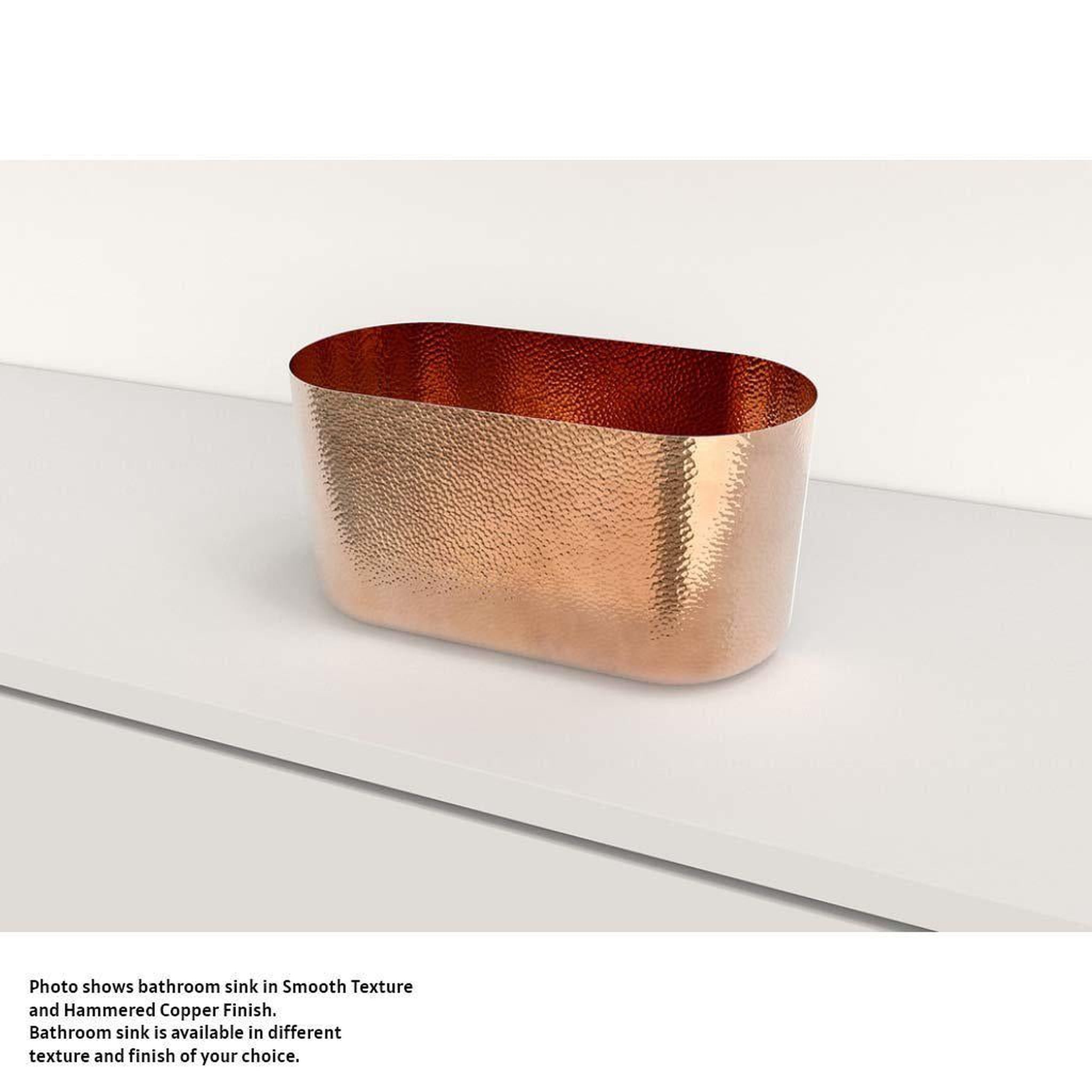 Amoretti Brothers, Amoretti Brothers Lola Oval 13" Handmade Bathroom Sink in Brass Finish