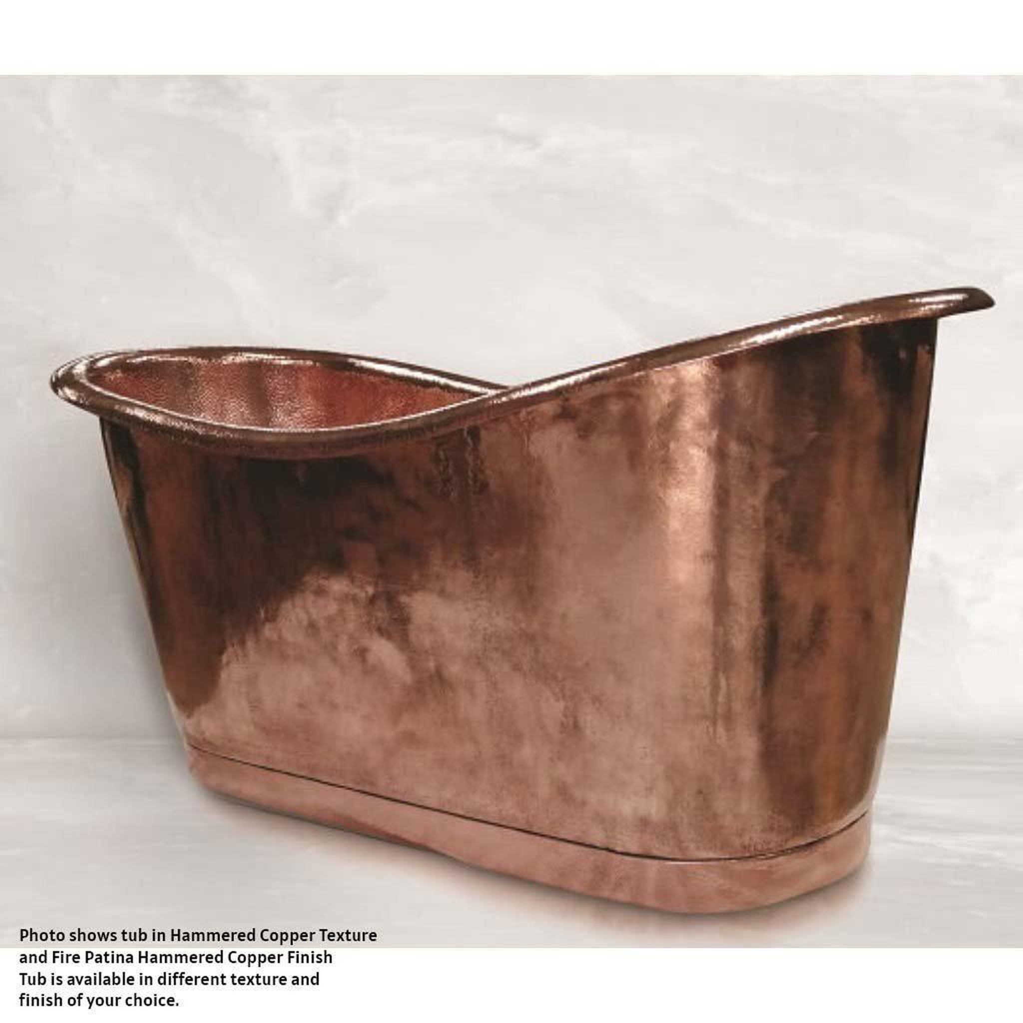 Amoretti Brothers, Amoretti Brothers Regina 60" Freestanding Soaking Copper Tub in Copper Finish