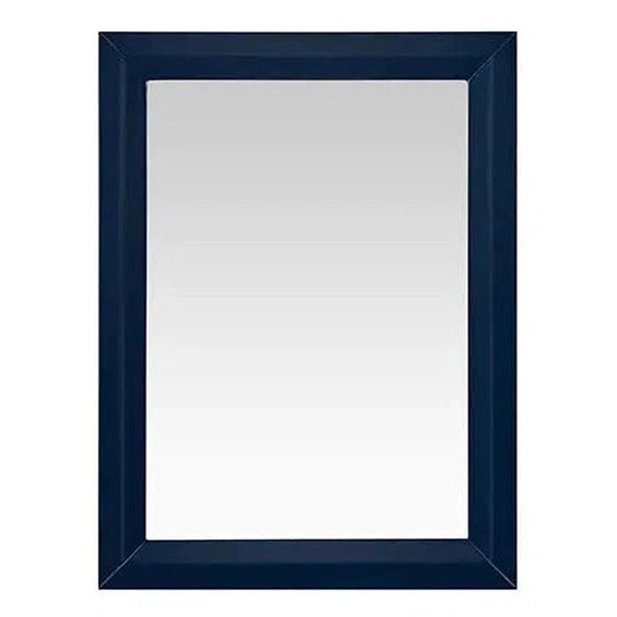 Ancerre Designs, Ancerre Designs 24" x 32" Rectangle Heritage Blue Solid Wood Framed Bathroom Vanity Mirror With Mounting Hardware