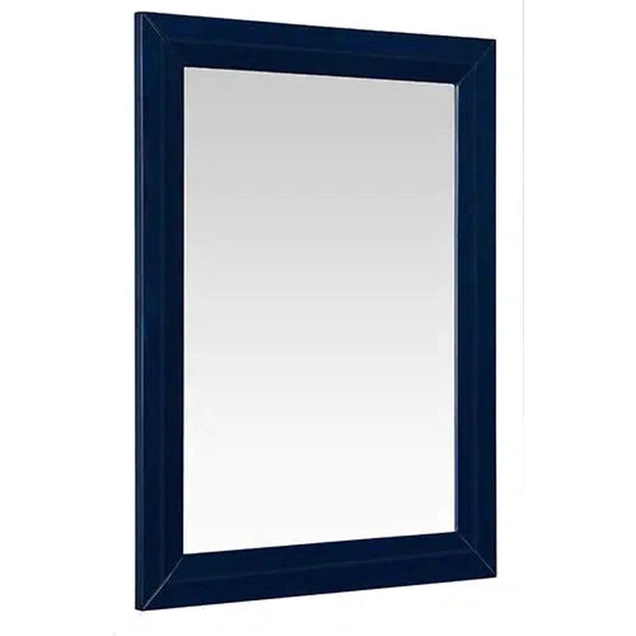 Ancerre Designs, Ancerre Designs 28" x 32" Rectangle Heritage Blue Solid Wood Framed Bathroom Vanity Mirror With Mounting Hardware